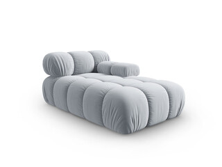 Albastru deschis, Sezlong dreapta 155x94x70 cm