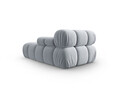 Sezlong living dreapta 1 loc, Bellis-51, Micadoni Home, 155x94x70 cm, catifea, albastru deschis