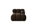 Sezlong living dreapta 1 loc, Bellis-51, Micadoni Home, 155x94x70 cm, catifea, maro inchis