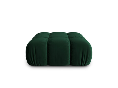 Taburet, Bellis-51, Micadoni Home, 94x94x43 cm, catifea, verde bottle