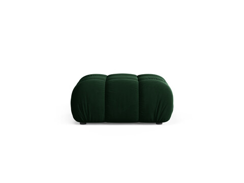 Taburet, Bellis-51, Micadoni Home, 94x94x43 cm, catifea, verde bottle