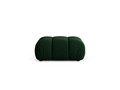 Taburet, Bellis-51, Micadoni Home, 94x94x43 cm, catifea, verde bottle