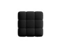 Taburet, Bellis-51, Micadoni Home, 94x94x43 cm, catifea, negru