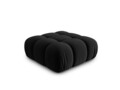 Taburet, Bellis-51, Micadoni Home, 94x94x43 cm, catifea, negru