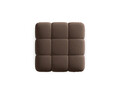 Taburet, Bellis-51, Micadoni Home, 94x94x43 cm, catifea, maro inchis