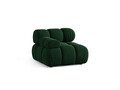Modul stanga pentru canapea, 1 loc, Bellis-51, Micadoni Home, 94x94x70 cm, catifea, verde bottle