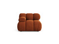 Modul stanga pentru canapea, 1 loc, Bellis-51, Micadoni Home, 94x94x70 cm, catifea, teracota
