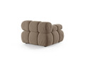 Modul stanga pentru canapea, 1 loc, Bellis-51, Micadoni Home, 94x94x70 cm, catifea, cappuccino