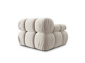 Modul stanga pentru canapea, 1 loc, Bellis-51, Micadoni Home, 94x94x70 cm, catifea, bej inchis