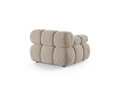Modul stanga pentru canapea, 1 loc, Bellis-51, Micadoni Home, 94x94x70 cm, catifea, bej inchis