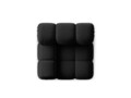 Modul stanga pentru canapea, 1 loc, Bellis-51, Micadoni Home, 94x94x70 cm, catifea, negru