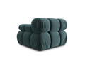 Modul dreapta pentru canapea, 1 loc, Bellis-51, Micadoni Home, 94x94x70 cm, catifea, turcoaz