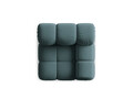 Modul dreapta pentru canapea, 1 loc, Bellis-51, Micadoni Home, 94x94x70 cm, catifea, turcoaz