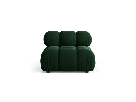 Modul pentru canapea, 1 loc, Bellis-51, Micadoni Home, 94x94x70 cm, catifea, verde bottle