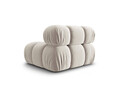 Modul pentru canapea, 1 loc, Bellis-51, Micadoni Home, 94x94x70 cm, catifea, bej inchis