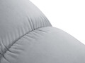 Modul pentru canapea, 1 loc, Bellis-51, Micadoni Home, 94x94x70 cm, catifea, albastru deschis