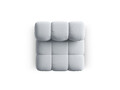 Modul pentru canapea, 1 loc, Bellis-51, Micadoni Home, 94x94x70 cm, catifea, albastru deschis