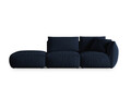 Canapea modulara 3 locuri cotiera stanga, Chris-184, Micadoni Home, 315x100x80 cm, catifea, albastru regal