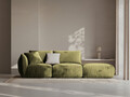 Canapea modulara 3 locuri cotiera dreapta, Chris-184, Micadoni Home, 315x100x80 cm, catifea, verde deschis