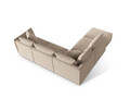 Coltar modular stanga 4 locuri, Chris-184, Micadoni Home, 295x290x80 cm, catifea, ecru