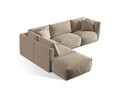 Coltar modular stanga 4 locuri, Chris-184, Micadoni Home, 295x290x80 cm, catifea, ecru