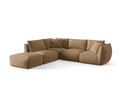 Coltar modular stanga 4 locuri, Chris-184, Micadoni Home, 295x290x80 cm, catifea, bej sand