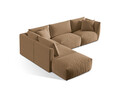 Coltar modular stanga 4 locuri, Chris-184, Micadoni Home, 295x290x80 cm, catifea, bej sand