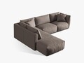 Coltar modular stanga 4 locuri, Chris-259, Micadoni Home, 295x290x80 cm, tesatura structurata chenille, bej sand