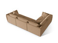 Coltar stanga 4 locuri, Chris-184, Micadoni Home, 295x210x80 cm, catifea, bej sand