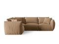 Coltar stanga 4 locuri, Chris-184, Micadoni Home, 295x210x80 cm, catifea, bej sand