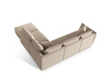 Coltar modular dreapta 4 locuri, Chris-184, Micadoni Home, 295x290x80 cm, catifea, ecru