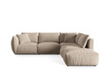Coltar modular dreapta 4 locuri, Chris-184, Micadoni Home, 295x290x80 cm, catifea, ecru