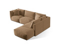 Coltar modular dreapta 4 locuri, Chris-184, Micadoni Home, 295x290x80 cm, catifea, bej sand