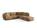 Coltar modular dreapta 4 locuri, Chris-184, Micadoni Home, 295x290x80 cm, catifea, bej sand
