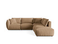 Coltar modular dreapta 4 locuri, Chris-184, Micadoni Home, 295x290x80 cm, catifea, bej sand