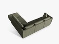 Coltar modular dreapta 4 locuri, Chris-259, Micadoni Home, 295x290x80 cm, tesatura structurata chenille, verde deschis