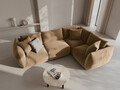 Coltar dreapta 4 locuri, Chris-184, Micadoni Home, 295x210x80 cm, catifea, bej sand