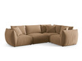 Coltar dreapta 4 locuri, Chris-184, Micadoni Home, 295x210x80 cm, catifea, bej sand