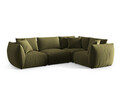 Coltar dreapta 4 locuri, Chris-184, Micadoni Home, 295x210x80 cm, catifea, verde deschis