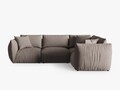Coltar dreapta 4 locuri, Chris-259, Micadoni Home, 295x210x80 cm, tesatura structurata chenille, bej sand