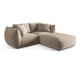 Coltar modular reversibil 4 locuri, Chris-184, Micadoni Home, 220x200x80 cm, catifea, ecru