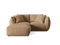 Coltar modular reversibil 4 locuri, Chris-184, Micadoni Home, 220x200x80 cm, catifea, bej sand