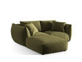 Coltar modular reversibil 4 locuri, Chris-184, Micadoni Home, 220x200x80 cm, catifea, verde deschis
