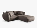 Coltar modular reversibil 4 locuri, Chris-259, Micadoni Home, 220x200x80 cm, tesatura structurata chenille, bej sand