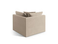 Modul pentru canapea, 1 loc, Chris-184, Micadoni Home, 100x100x80 cm, catifea, ecru