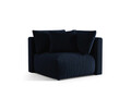 Modul pentru canapea, 1 loc, Chris-184, Micadoni Home, 100x100x80 cm, catifea, albastru regal