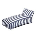 Sezlong Maris, Homla, 102x72x65 cm, poliester/spuma, alb/albastru