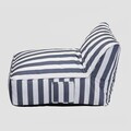 Sezlong Maris, Homla, 102x72x65 cm, poliester/spuma, alb/albastru