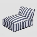 Sezlong Maris, Homla, 102x72x65 cm, poliester/spuma, alb/albastru
