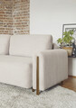 Canapea extensibila 3 locuri, ELTAP, SO-ARC-OA-18JAR, Arcadova, 244x97x97 cm, lemn/poliester, bej/stejar